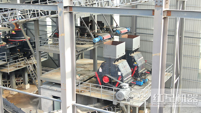 鄂破+反擊破+沖擊式制砂機 鄂破+反擊破+沖擊式制砂機