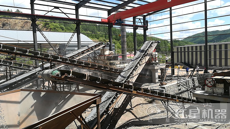 石頭破碎制沙設備生產(chǎn)線