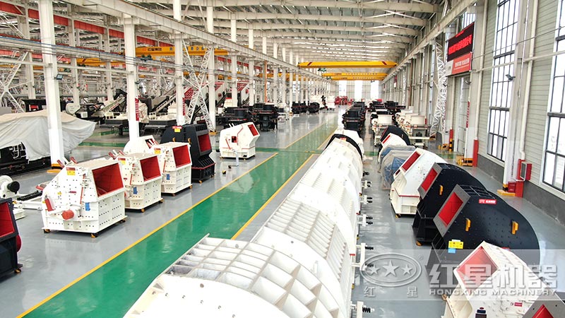 石灰石制沙生產(chǎn)線設(shè)備-紅星機(jī)器車(chē)間