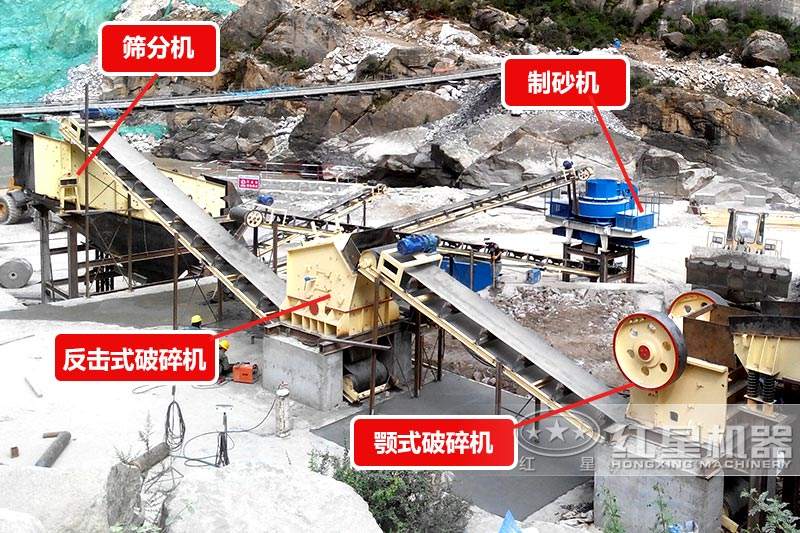 硅砂生產(chǎn)線設備現(xiàn)場