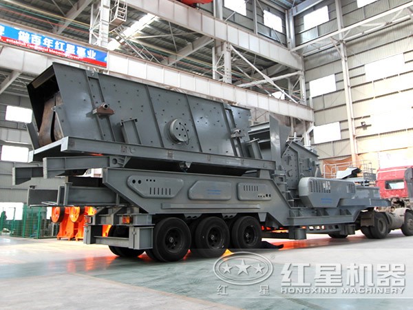 時產(chǎn)500噸青石移動破碎機 時產(chǎn)500噸青石移動破碎機