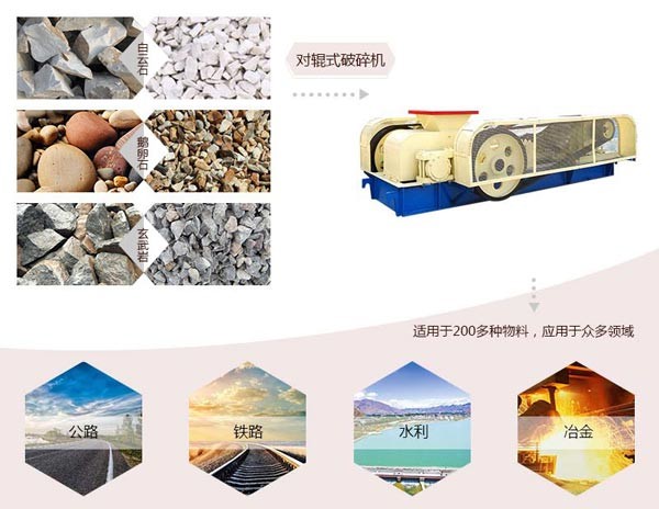 石子對輥式破碎機(jī)物料應(yīng)用 石子對輥式破碎機(jī)物料應(yīng)用