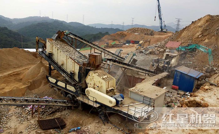 紅星移動(dòng)石頭破碎站生產(chǎn)現(xiàn)場(chǎng) 紅星移動(dòng)石頭破碎站生產(chǎn)現(xiàn)場(chǎng)