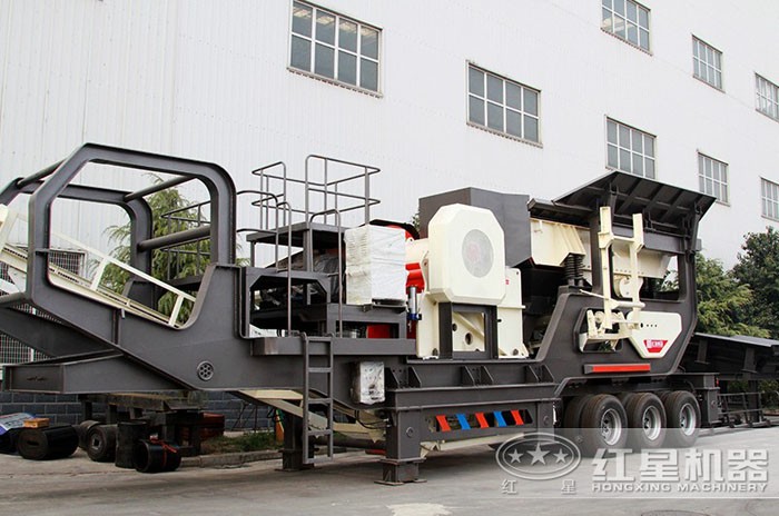 輪胎設計的移動石頭破碎機 輪胎設計的移動石頭破碎機