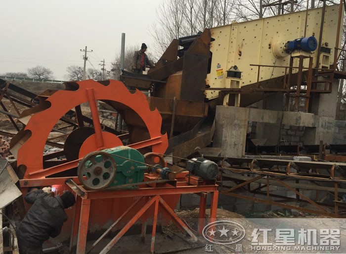 洗砂機(jī)現(xiàn)場欣賞 洗砂機(jī)現(xiàn)場欣賞