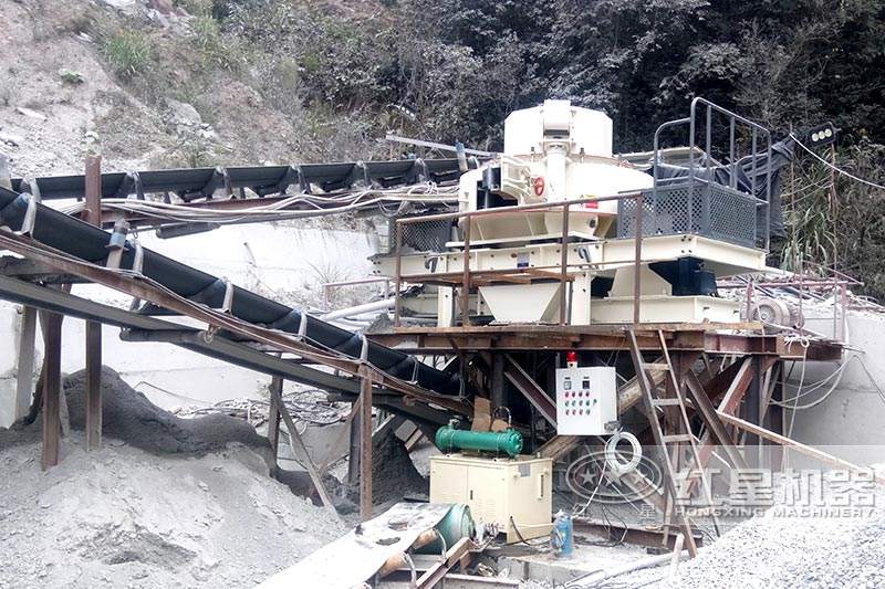 福建機制砂生產線現(xiàn)場