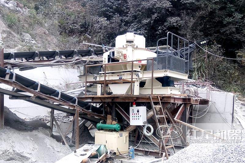 固定制砂機，現(xiàn)場展示