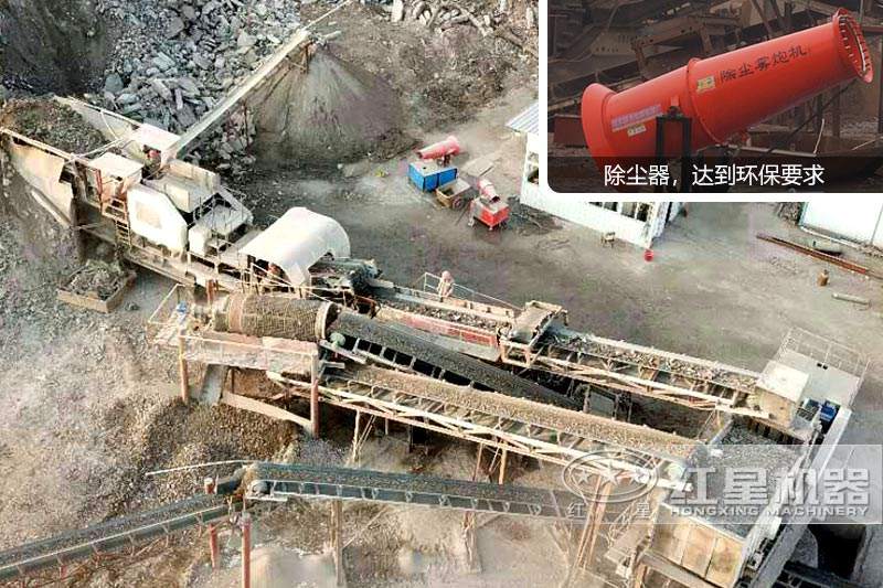 建筑垃圾俯視全景，達到環(huán)保要求