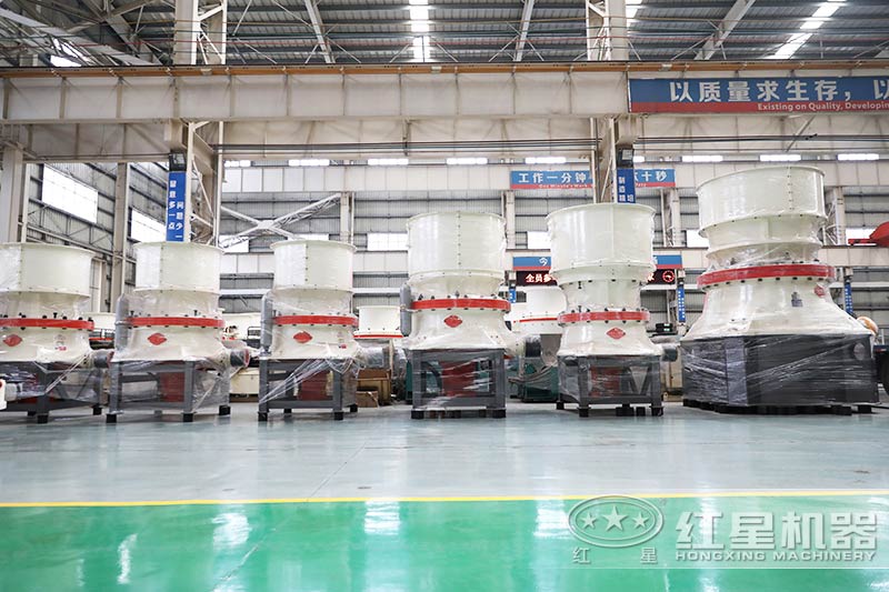 圓錐式破碎機(jī)，對(duì)硬度較大的河卵石破碎效果更佳