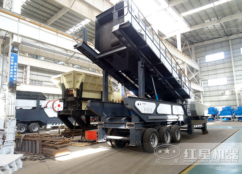 紅星移動式破碎機加工車間，預(yù)約即可考察