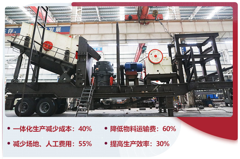 移動式石子破碎機一體化生產(chǎn)，智能更安全