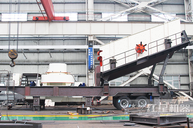 移動(dòng)式河流石制砂機(jī)，隨時(shí)移動(dòng)，效益高