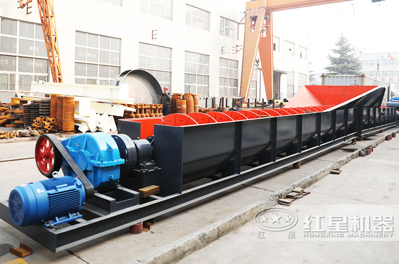 螺旋式洗砂機，耐磨件更換周期長