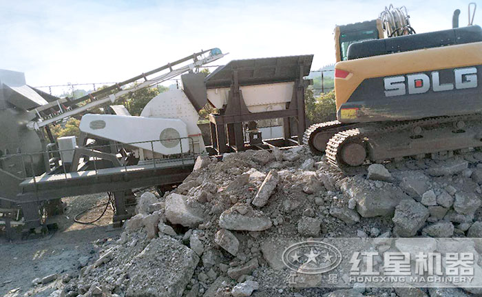 混凝土破碎機(jī)，破碎物料細(xì)節(jié)